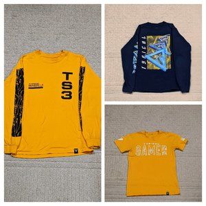 Typical Gamer official merch graphic long/short sleeve (3) T-shirt bundle